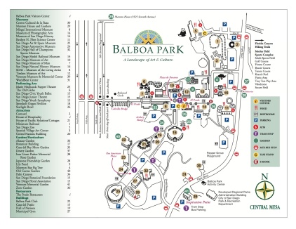 Map From http://www.balboapark.org/sites/default/files/balboaparkmap.pdf